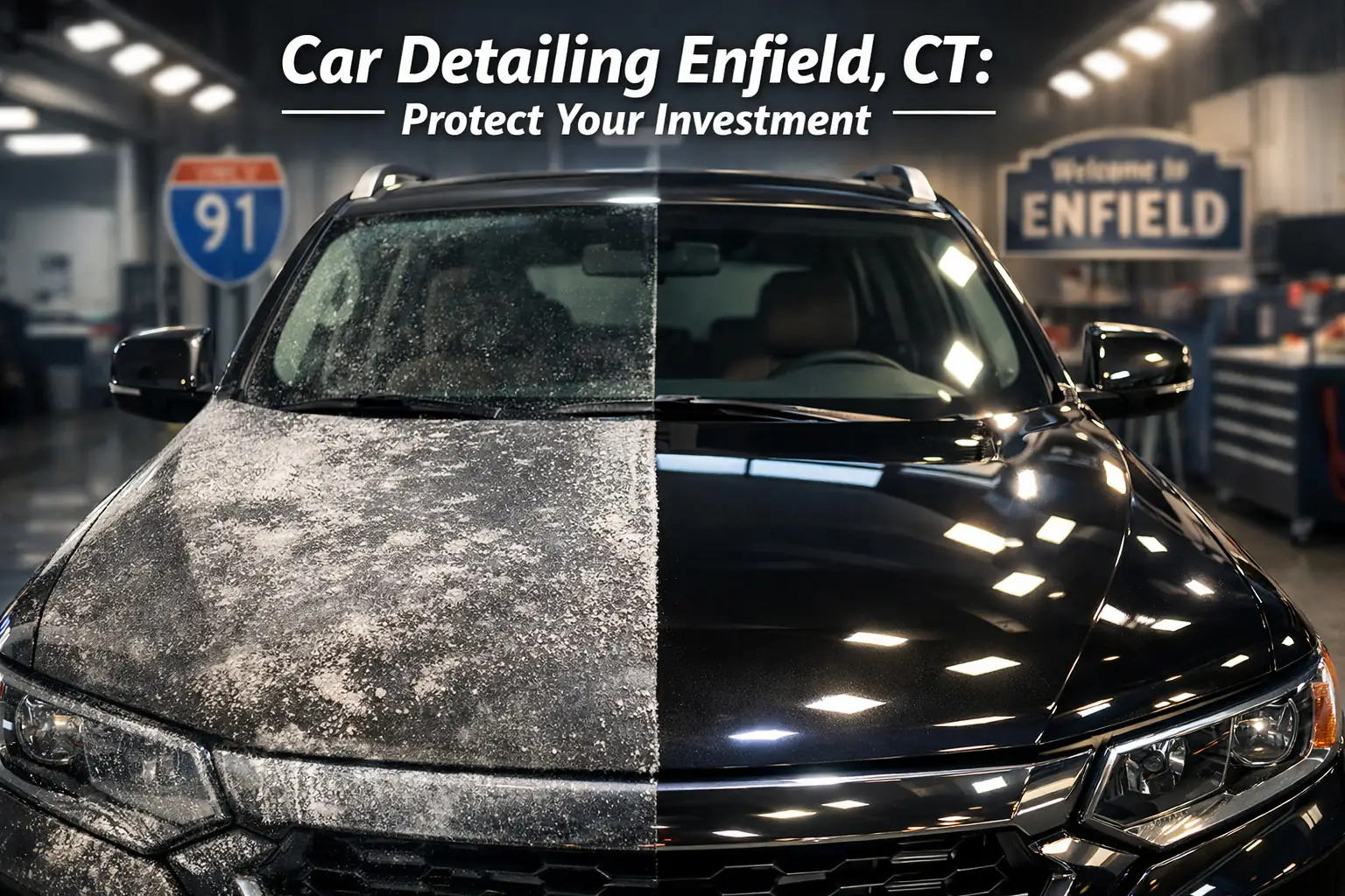 Before and after car detailing gallery Enfield CT