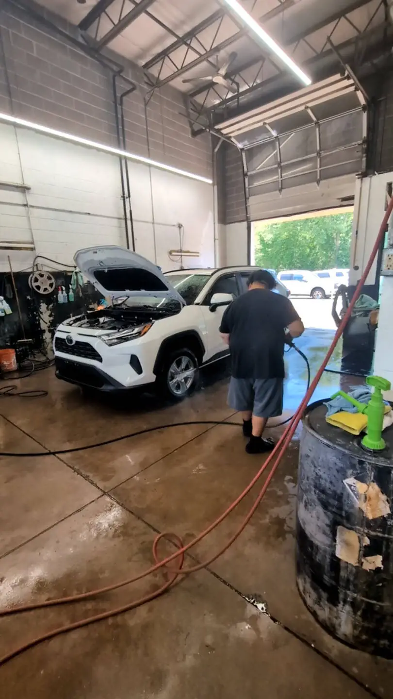Full vehicle detail underway at Shine Doctor Enfield CT