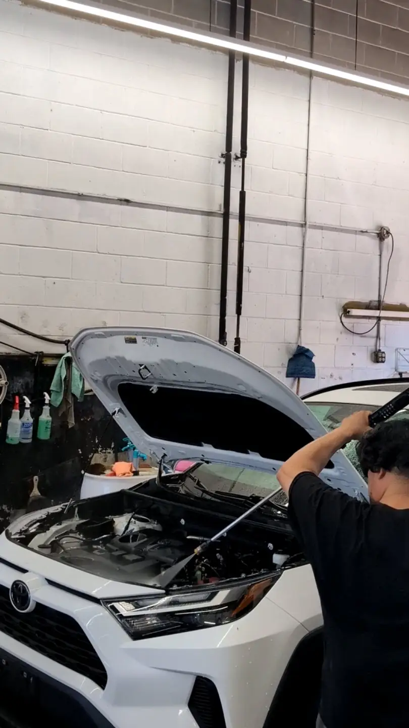 Machine paint polishing at Shine Doctor Enfield CT