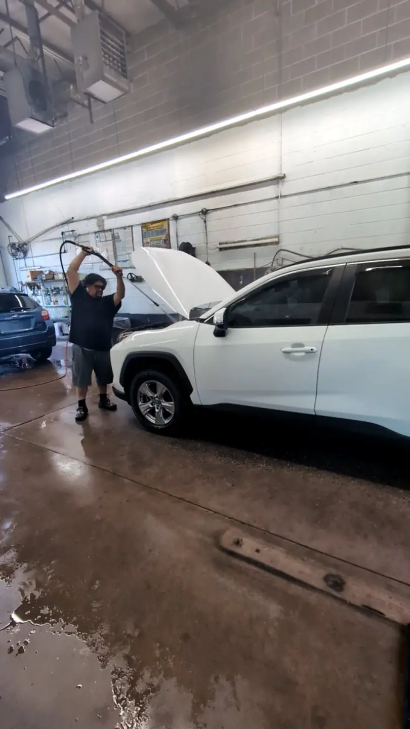 Engine bay cleaning and detailing at Shine Doctor Enfield CT