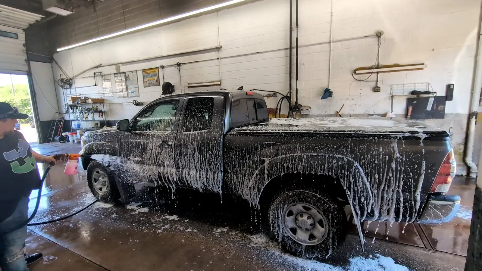 Car being detailed at Shine Doctor in Enfield CT
